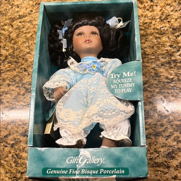Blue and White Lace Doll with Accessories - Picture 1 of 3